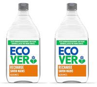 Ecover Savon Liquide Pour les Mains, Formule Douce et Ingrédients d'Origine Naturelle, Parfum Citron & Fleur D'oranger, 950ml (Lot de 2)