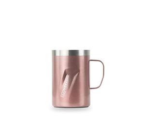 EcoVessel Transit-12oz/355mlBouteille à boire chaude ou froide en acier inoxydable à triple isolation, or rose, 12oz