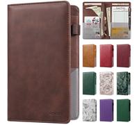 EcoVision Livres de serveur pour serveuse, livre de serveur en cuir avec poche zippée, livret de serveur, organisateur de serveur, livre de service, carnet d'invités, poche pour argent compatible avec