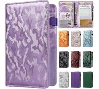 EcoVision Livres de serveur pour serveuse, livre de serveur en cuir avec poche zippée, livret de serveur, organisateur de serveur, livre de service, carnet d'invités, poche pour argent compatible avec