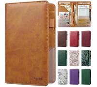 EcoVision Livres de serveur pour serveuse, livre de serveur en cuir avec poche zippée, livret de serveur, organisateur de serveur, livre de service, carnet d'invités, poche pour argent compatible avec