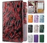 EcoVision Livres de serveur pour serveuse, livre de serveur en cuir avec poche zippée, livret de serveur, organisateur de serveur, livre de service, carnet d'invités, poche pour argent compatible avec