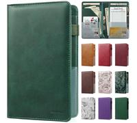 EcoVision Livres de serveur pour serveuse, livre de serveur en cuir avec poche zippée, livret de serveur, organisateur de serveur, livre de service, carnet d'invités, poche pour argent compatible avec