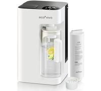 Ecoviva MATE 3 Système d'osmose inverse sur table pour eau potable - Filtre à eau à osmose inverse, débit d'eau automatique, filtration à 8 niveaux, rapport d'économie 3:1, moniteur TDS, distributeur