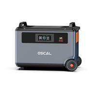 EcoVolt OSCAL BP3600 Batterie d'extension LiFePO4 3600 Wh pour centrale électrique PowerMax6000, batterie de secours supplémentaire pour balcon, camping, voyage, panne de courant