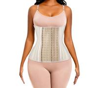 ECOWALSON Corset Serre-Taille Gainant pour Femme avec Extension en Forme de Baleines en Acier, Medium