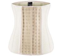 ECOWALSON Corset serre-taille gainant pour femme avec extension en forme de baleines en acier, XXX-Small