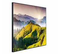 Ecowelle Radiateur Infrarouge avec Image | 350 Watts | 60x60cm | Fabriqué en Allemagne