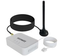 ECOWITT GW3010 Passerelle WiFi et Ethernet pour stations météo domestiques, capteurs intégrés pour la température, l'humidité et la pression atmosphérique avec connexion pour carte SD, câble de 0,85 m
