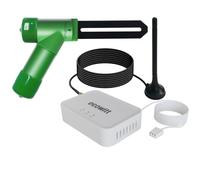 ECOWITT GW3015 Capteur d'humidité du sol, testeur d'humidité du sol domestique WH51 + passerelle Wi-Fi et Ethernet GW3010 Capteurs d'intérieur 3 en 1 intégrés avec port de carte SD, antennes avec