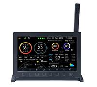 ECOWITT HP2560 console, pour stations météorologiques, écran intérieur couleur TFT 7 » avec bouton tactile, accessoire unique, peut être combiné avec les capteurs extérieurs WS90/WS80/WS85/WS69