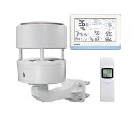 ECOWITT WIFI WS3802 station météo avec écran LCD 7.5 », 3 en 1 WS85 capteur météo sans fil avec panneau solaire + capteur d'humidité et de température extérieure