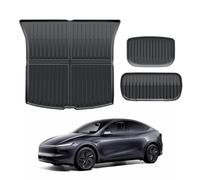 ECOZEN 3pcs Tapis de Coffre en TPE pour Tesla Model Y 2025 2026 Original Scan 3D Tapis Caoutchouc 3 Couches Caoutchouc antidérapant imperméable Bord Haut Toutes Saisons Bac de Coffre Model Y Juniper