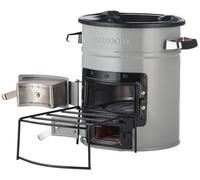 EcoZoom Rocket - Réchaud de camping portable pour cuisine en plein air, Versa double combustible (bois et charbon)