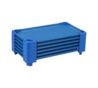 Ecr4kids empilable à composer Kiddie Berceaux, Toddler (6 Pack), bleu, 1