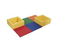 ECR4Kids SoftZone Play Patch Tapis d'activités et bacs à Jouets, Ensemble de Jeu pour débutants, Assortis