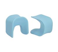 ECR4Kids Wave Seat, 45,7 cm à 49,8 cm, Tabouret perchoir, Cyan, Lot de 2