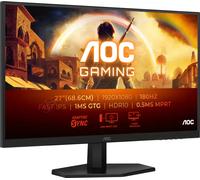 AOC Gaming 27G42E - Écran LED - jeux - 27" - 1920 x 1080 Full HD (1080p) @ 180 Hz - Fast IPS - 1000:1 - HDR10 - 0.5 ms - HDMI, DisplayPort - noir, rouge Noir, Rouge