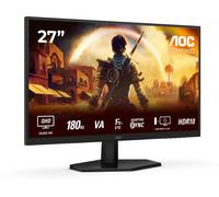 AOC Gaming Q27G42XNE - Moniteur Quad HD 27 Pouces, 180 Hz, 1 ms, FreeSync Prem., HDR10 (2560x1440, 2X HDMI 2.0, 1x DisplayPort 1.4) Noir
