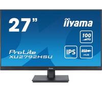 iiyama Ecran Prolite 27" XU2792HSU-B6, Slim, IPS, 1920x1080 @100Hz, 0.4ms, 250 CD/m², HDMI, DisplayPort, USB HUB, Haut-parleurs, TCO, VESA 100x100