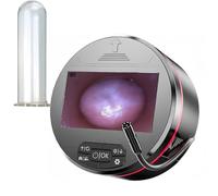 Écran 4.3in Spéculum Vaginal,Camera endoscopique Kit d'observation pour dilatateur Vaginal Dilatateur Vaginal en Verre Creux Écarteur Anal Spéculum,Avec fonction boîte de rangement(S)