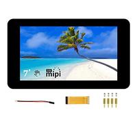 Écran 7 pouces pour Raspberry Pi 4B/3B+/3 3B/2B/B 800x480 DSI LCD TFT Écran Tactile Capacitif Display Support Raspberry Pi OS/Ubuntu/Kali/WIN10 IoT et Retropie, Tactile Jusqu'à 5 Points