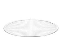 Écran à Pizza en Aluminium Argenté, Antiadhésif, Résistant aux Rayures | Plaque de Cuisson Renforcée, Usage Multifonction Cuisine, Compatible Four, Finition Argentée
