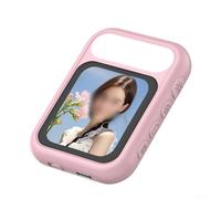 Écran à selfie, sans fil avec lumière réglable, parfait pour le vlogging et les selfies, miroir de luminosité LED portable pour créateurs de contenu (rose)