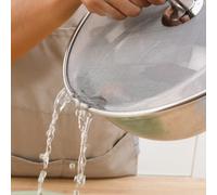 Écran anti-éclaboussures d'huile pour poêles de cuisine fabriqué à partir de maille d'acier inoxydable pour limiter la propagation des éclaboussures et soutenir les besoins de ventilation (33 cm)