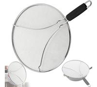 Écran anti-éclaboussures pour cuisine, acier inoxydable perforé, 33 cm, protection contre les éclaboussures d'huile