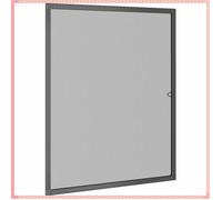 Écran anti-insectes pour fenêtres - Aluminium - Anti-UV - Intérieur - Anthracite - 110x130 cm