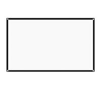 Écran Anti-pli Portable Pliable en Polyester de Projection Blanc