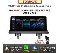 Écran autoradio 10,25'' sans fil CarPlay Android Auto pour BMW Série 1 E81 E82 E87 E88 système CCC CIC, écran tactile multimédia NO Factory Screen