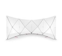 Écran brise-vue VarioScreen 4 x 180x180 blanc à glissière - TROTEC - 4110000015