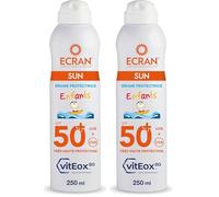 ECRAN® - Brume Protectrice Enfant - Très Haute Protection - Technologie vitEox80 - Vitamine E - Protection UVA, UVB, Lumière Bleue, Coups de Soleil - Protection Solaire SPF 50+ - Résistante à l'eau