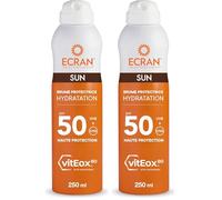 ECRAN® - Brume Protectrice Hydratante - Haute Protection - Technologie vitEox80 - Vitamine E - Protection UVA, UVB, Lumière Bleue, Coups de Soleil - Protection Solaire SPF 50 - Bronzage naturel