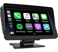 Écran CarPlay & Android Auto 12/24V SD - écran Tactile 7", Bluetooth 5.0, WiFi, transmetteur FM, Fixation Ventouse et adhésif 3M