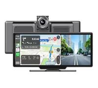 Écran CarPlay Lecteur vidéo 4K sans Fil pour caméra embarquée 10,26 Pouces, Compatible avec Android Auto et CarPlay. Multimédia(128G Card Without)