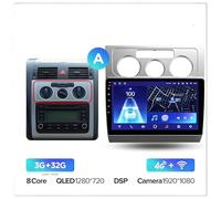Écran CarPlay pour Voiture pour Volkswagen pour Touran 1 2003-2010 Autoradio multimédia Lecteur vidéo Navigation GPS Android Non 2din 2 Din(CC2P 32G-A)