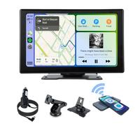 Écran Carplay sans Fil Android Compatible Apple CarPlay, kit Mains Libres BT, Lien Miroir, Navigation GPS en Temps réel, Installation Plug and Play, pour Voiture, Camion, SUV, Oldtimer 9"