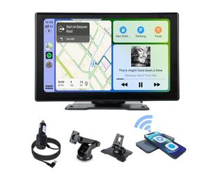 Écran Carplay sans Fil Android Compatible Apple CarPlay, kit Mains Libres BT, Lien Miroir, Navigation GPS en Temps réel, Installation Plug and Play, pour Voiture, Camion, SUV, Oldtimer 9"