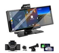 Écran Carplay Voiture 10.26" pour Apple Car Play & Android Auto avec Caméra 4K Avant + Caméra de Recul 1080P, Tablette Voiture Tactile IPS, Écran Voiture avec GPS/Bluetooth/Mirror Link/64G TF/AUX/FM