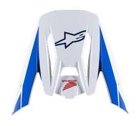 §Écran Casque Alpinestars Honda S-M5 ECE 22.06Blanc-Bleu-Rouge Brillant§