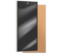 Écran Complet AMOLED pour Galaxy S24 Ultra Service Pack avec Châssis Noir / Orange