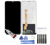 Ecran complet compatible avec OPPO A77 5G CPH2339 taille 6.56"" noir vitre tactile + écran LCD + Kit Outils + colle -VISIODIRECT-