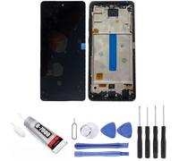 Ecran complet compatible avec Samsung Galaxy A52S 5G SM-A528B 6,5"" vitre + ecran LCD sur chassis + Kit outils - VISIODIRECT