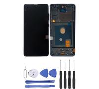 Ecran complet compatible avec Samsung Galaxy S20 FE SM-G780F bleu vitre tactile + Ecran LCD sur chassis + Kit outils -VISIODIRECT-