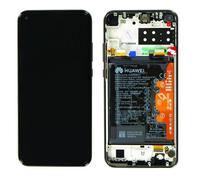 Ecran Complet Huawei P40-Lite E Noir Assemblé Sur Chassis