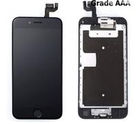 Ecran Complet iPhone 6S Noir Prémonté avec Vitre Tactile + LCD + Caméra avant + Bouton Home- GRADE AAA (sans verre trempé)