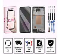 Écran complet - KOMI - Samsung Galaxy A35 (A356) - Noir - LCD avec châssis intégré - Outils & adhésif